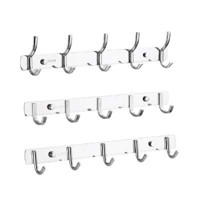 2020 NEW Coat Wall Hooks Hat Rack Organizer Hangers Wooden Vintage Natural 4-pack Clothes Simple Kitchen Over The Door Hook