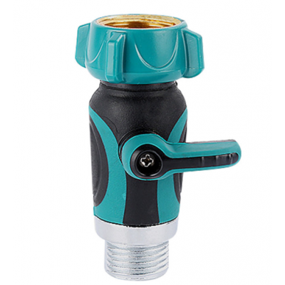 2020 Heavy duty  hose connector with soft rubberized grip body metal garden hose splitter for garden connector